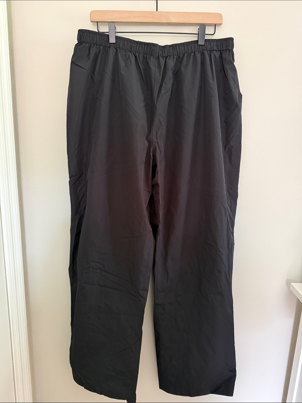 Port Authority Black Elastic-Waist Drawstring Casual Track Pants
